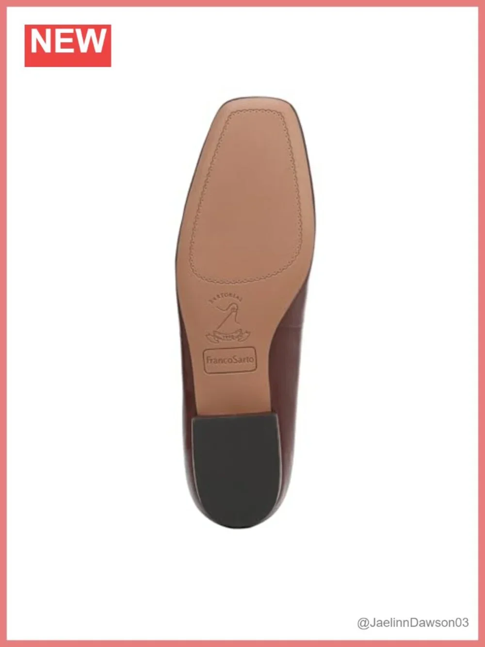 Leather Slip-On Square Toe Ballet Flats